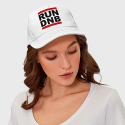 Бейсболка RUN DNB, цвет: белый — фото 2
