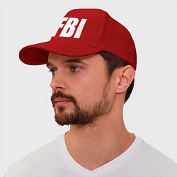 Бейсболка FBI, цвет: красный — фото 2