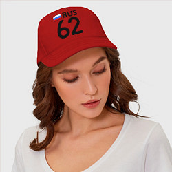 Бейсболка RUS 62, цвет: красный — фото 2