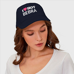 Бейсболка I LOVE HOT BEBRA ЕГОР КРИД, цвет: тёмно-синий — фото 2