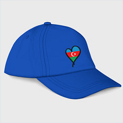 Бейсболка Azerbaijan Heart, цвет: синий