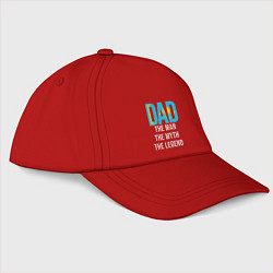 Бейсболка Kazakhstan Dad, цвет: красный