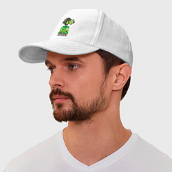 Бейсболка Plants vs Zombies Горохомёт, цвет: белый — фото 2