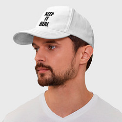 Бейсболка Keep it real, цвет: белый — фото 2