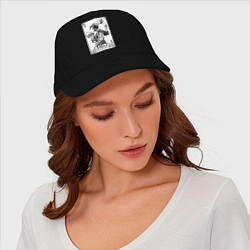 Бейсболка Joker Skull Card, цвет: черный — фото 2