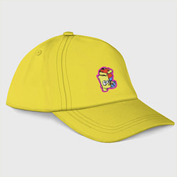 Бейсболка Барт Симпсон облокотился на собственную голову - ш, цвет: желтый