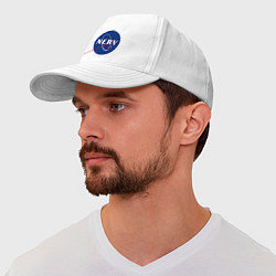 Бейсболка NASA NERV Evangelion, цвет: белый