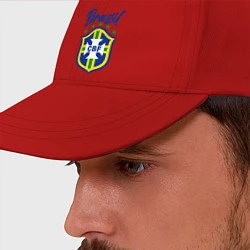 Бейсболка Brasil Football, цвет: красный — фото 2