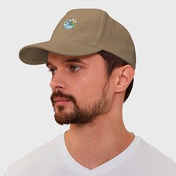 Бейсболка Граффити Футболист с поднятой рукой, цвет: миндальный — фото 2