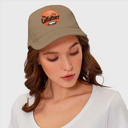 Бейсболка Cat father, цвет: миндальный — фото 2