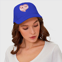 Бейсболка Моя мама классная, цвет: синий — фото 2
