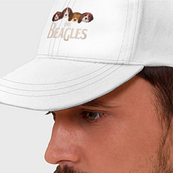 Бейсболка The Beagles, цвет: белый — фото 2