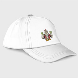 Бейсболка Santa money, цвет: белый