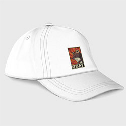 Бейсболка Obey frog, цвет: белый