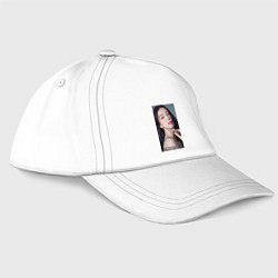 Бейсболка Kim Jisoo, цвет: белый