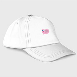 Бейсболка Я вкусный и знаю это, цвет: белый