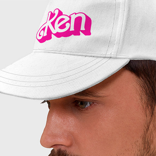 Бейсболка Логотип Кен / Белый – фото 2