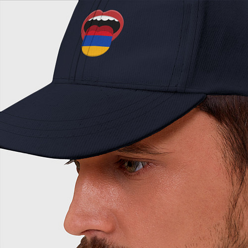 Бейсболка Armenian lips / Тёмно-синий – фото 2