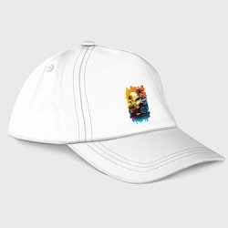 Бейсболка Монстр трак, цвет: белый