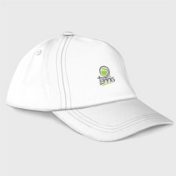 Бейсболка Tennis ball, цвет: белый