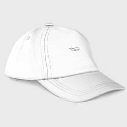 Бейсболка Два кита, цвет: белый