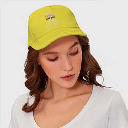Бейсболка Я тебя почикаю, цвет: желтый — фото 2