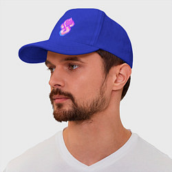 Бейсболка Стендофф - фиолетовый дракон, цвет: синий