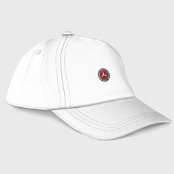 Бейсболка Mercedes benz sport logo, цвет: белый