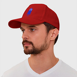Бейсболка Tardis - London, цвет: красный — фото 2