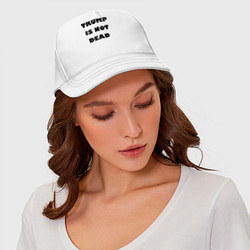 Бейсболка Trump is not dead - motto, цвет: белый — фото 2
