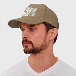 Бейсболка Мрамор и золото, цвет: миндальный — фото 2