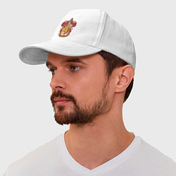 Бейсболка Герб Гриффиндора, цвет: белый — фото 2