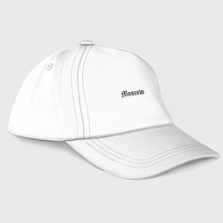 Бейсболка Moscow - Russia, цвет: белый