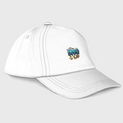 Бейсболка ВМФ объемные буквы, цвет: белый