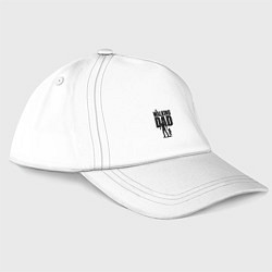 Бейсболка Walking dad, цвет: белый