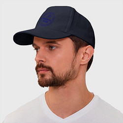 Бейсболка Охраняется женой, цвет: тёмно-синий — фото 2