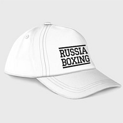 Бейсболка Russia boxing, цвет: белый