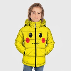 Куртка зимняя для мальчика Happy Pikachu, цвет: 3D-черный — фото 2