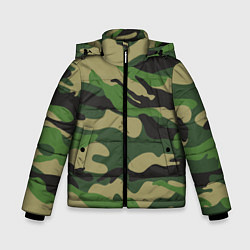 Куртка зимняя для мальчика Камуфляж: хаки/зеленый, цвет: 3D-светло-серый