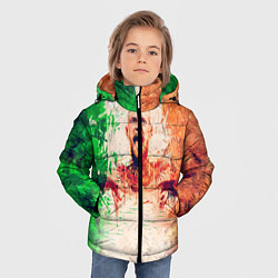 Куртка зимняя для мальчика Conor McGregor: Ireland, цвет: 3D-светло-серый — фото 2