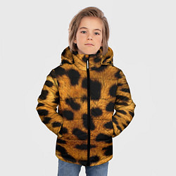 Куртка зимняя для мальчика Шкура леопарда, цвет: 3D-красный — фото 2