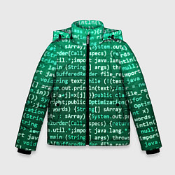 Куртка зимняя для мальчика Программирование 8, цвет: 3D-черный