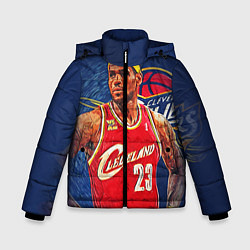 Куртка зимняя для мальчика LeBron 23: Cleveland, цвет: 3D-черный