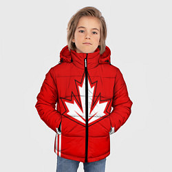 Куртка зимняя для мальчика Сборная Канады: домашняя форма, цвет: 3D-красный — фото 2