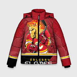 Куртка зимняя для мальчика Calgary Flames, цвет: 3D-красный