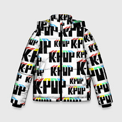 Куртка зимняя для мальчика K-pop Pattern, цвет: 3D-черный
