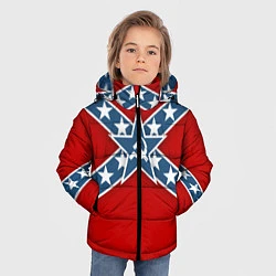 Куртка зимняя для мальчика Флаг советской конфедерации, цвет: 3D-черный — фото 2