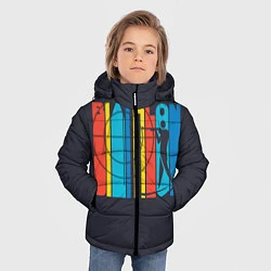 Куртка зимняя для мальчика Радужный спорт, цвет: 3D-черный — фото 2