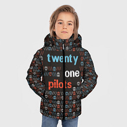 Куртка зимняя для мальчика Twenty One Pilots, цвет: 3D-черный — фото 2