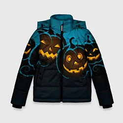 Куртка зимняя для мальчика Halloween3, цвет: 3D-черный